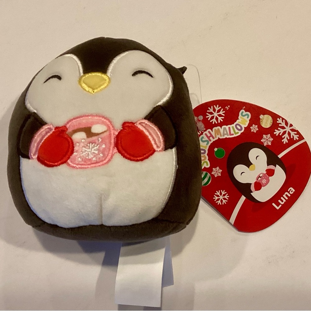 Squishmallows Holiday Theme Plush Toy, Luna, 4.5”, New With Tag